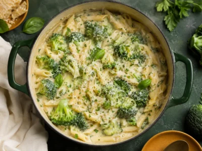 Cremige One Pot Brokkoli Pasta – in nur 30 Minuten aus einem Topf