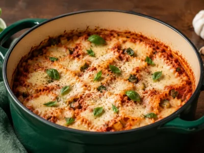 One Pot Lasagne Vegetarisch – herzhaft geschichtet aus nur einem Topf
