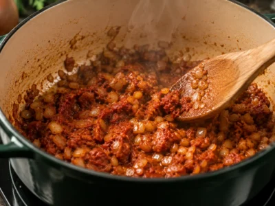 Tomatenmark anrösten