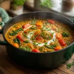 One Pot Gerichte vegetarisch: cremiges rotes Linsen-Curry