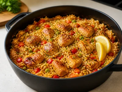 One Pot Hähnchen Reis: einfach, saftig und in 40 Minuten
