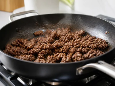 Hackfleisch anbraten